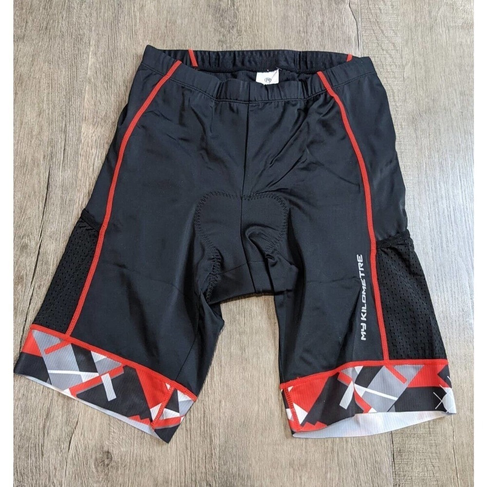 NWT My Kilometer Cushioned Bike Shorts Size Large Men's Black